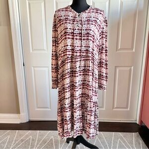 Japparel Pink Maroon Cream Boho BabyDoll Dress